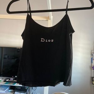 COPY - Time and Tru Dior rhinestone tank size: XS